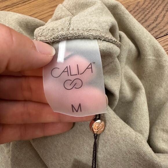 Calia High Turtleneck Long Sleeve Neutral Beige Top - Picture 7 of 9